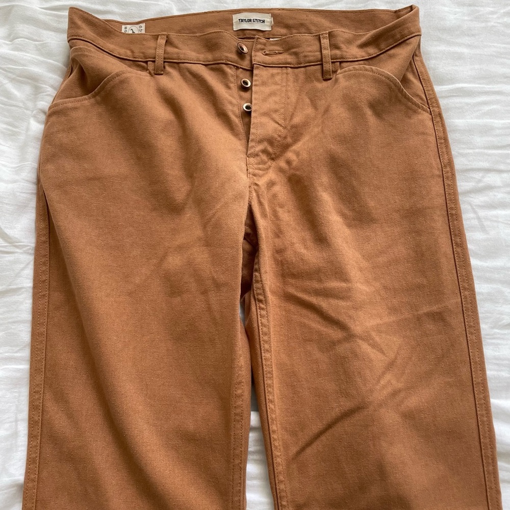 Taylor Stitch Camp Pant in Tobacco Boss Duck